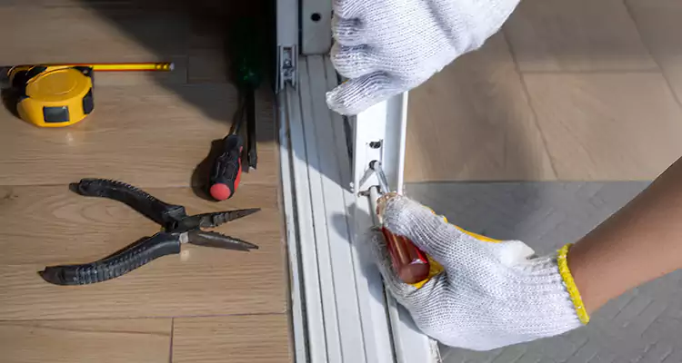 Backyard Sliding Door Track Repair in Fort Pierce, FL